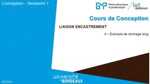 Cours de Conception - Centrage long