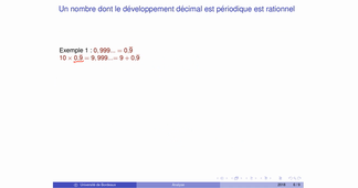 Dévoloppement décimal des rationnels