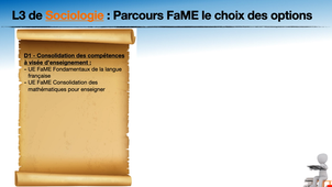 FaME - présentation L3