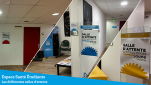 Les salles d’attente de l’Espace Santé Etudiants