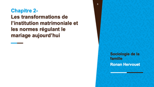 PFA - Sociologie de la famille - 2/4