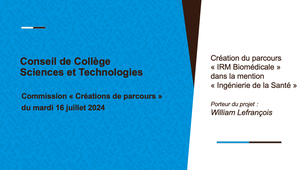 Commission Créations de parcours du 16 juillet 2024 - Collège ST