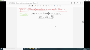 Thermo L2 Chimie - Cours5 - Video1