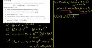 Exercices 1-8 à 1-10 : Exponentielle complexe
