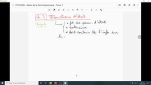 Thermo L2 Chimie - Cours7 - Video1