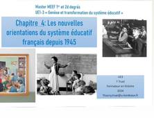 7 - Chapitre 4 : les nouvelles orientations du système éducatif depuis 1945