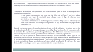 2.2.2 Les indices standardisés de mortalité - La construction des indices standardisés de mortalité