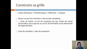 Mémoire M2 - Etudes qualitatives - 3 - Construire sa grille d'entretien (convient partiellement aux observations)