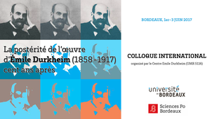 La postérité de l’œuvre de Durkheim, cent ans après / Ouverture