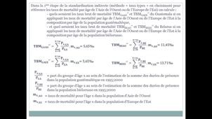 2.2.8 Les indices standardisés de mortalité - Les limites du recours à la standardisation - Standardisation indirecte
