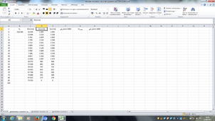 3.2.7.1 Construire la table de mortalité d'une génération -  Illustration sous excel du calcul des quotients de mortalité dans une génération ouverte