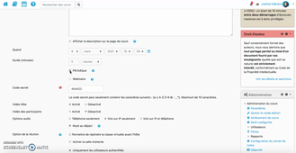 Créer une réunion Zoom périodique sur Moodle