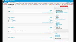 Tutoriel Moodle : Supprimer du contenu de cours
