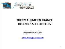 Thermalisme en France : données sectorielles