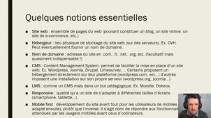 0 - FFI - Quelques notions et CMS
