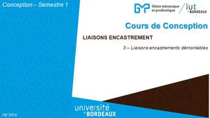 Cours de Conception - Liaisons encastrements 3