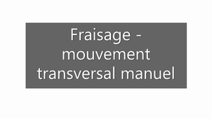 F-mouvement transversal manuel ERNAULT-SOMUA