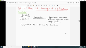 Thermo L2 Chimie - Cours8 - Video1