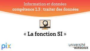 PIX - Compétence 1.3 - Fonction SI