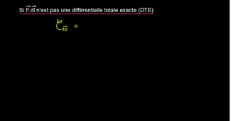 Circulation d'un champ de vecteur et énergie potentielle